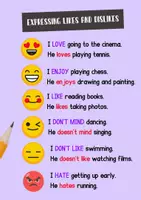 Vista previa - Decoración del aula - Expressing likes and dislikes - Make sentences from pictures - página 2