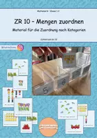 Vorschau - Aufgabenkarten - Mengen zuordnen ZR10 - Material zum Sortieren - Deckblatt