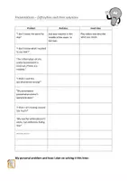 Vorschau - Arbeitsblätter - Typical problems with presentations and how to solve them - Deckblatt