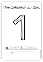 Vorschau - Arbeitsblätter - XXL Materialpaket Anfangsunterricht Ziffernkurs / Grundschrift-Schreiblehrgang / Buchstaben Leporello - Seite 1