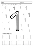 Vorschau - Arbeitsblätter - XXL Materialpaket Anfangsunterricht Ziffernkurs / Grundschrift-Schreiblehrgang / Buchstaben Leporello - Seite 2