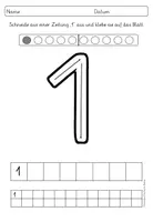 Vorschau - Arbeitsblätter - XXL Materialpaket Anfangsunterricht Ziffernkurs / Grundschrift-Schreiblehrgang / Buchstaben Leporello - Seite 3