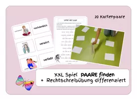 Vista previa - Juegos / Gamificación - XXL Juego de cartas - encontrar parejas - Paare finden - Gefühle - Portada