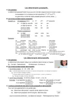 Aperçu - Feuilles d'exercices - Analyse : Les déterminants possessifs et démonstratifs. - Page de couverture