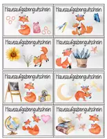 Vorschau - Mal- und Bastelvorlagen - Fuchsklasse - Seite 1
