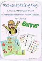 Vorschau - Arbeitsblätter - Rechenspaziergang Zahlen- und Mengenzuordnung - Kindergartenkooperation / Vorschule - Deckblatt