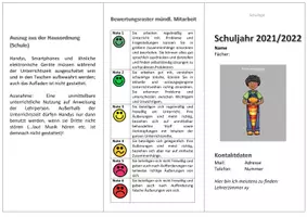 Vorschau - Anderer Materialtyp - Flyer für den ersten Schultag (Berufskolleg, Berufsschule) - Seite 1