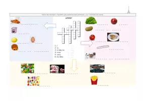Vorschau - Arbeitsblätter - Faire les courses: les articles - Deckblatt