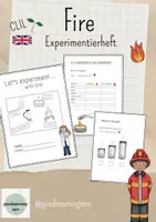 Vorschau - Arbeitsblätter - Experimentierheft: Fire - bilingualer Unterricht - Deckblatt