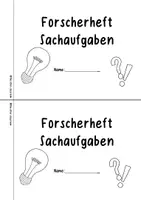 Vorschau - Arbeitsblätter - Forscherheft Sachaufgaben - Seite 1