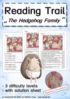 Vorschau - Arbeitsblätter - Reading Trail: With the Hedgehog Family (Englisch) - Deckblatt