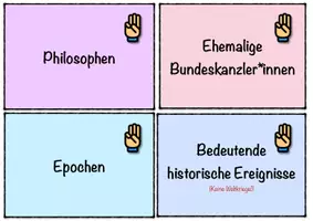 Vorschau - Spiele - Allgemeinwissen Geschichte: Gib mir 3! - Deckblatt