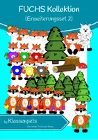Vorschau - selbst erstellte Cliparts/Grafiken - Fuchs Clipart Erweiterungsset 2 - Deckblatt
