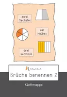 Vorschau - Spiele - Klettmappe Brüche benennen 2 - in Worten - Seite 1