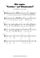 Vorschau - Text - {Abschiedslied: Tschüss, auf wiedersehn} - Seite 3