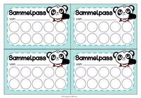 Vorschau - Fördermaterial/Inklusion - Pandaklasse - Lob-Sammelpass - Seite 1