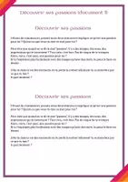 Aperçu - Fiches - découvrir ses passions livret élève + livret accompagnant - Page 3
