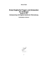 Vorschau - Lehrwerke/Schulbücher - Erste Englische Fragen und Antworten für Anfänger Stufen A1 A2 Zweisprachig mit Englisch-deutscher Übersetzung - Seite 3