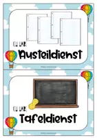 Vorschau - Poster - Heißluftballon-Klassenzimmer: Klassendienste - Seite 3