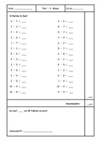 Vorschau - Arbeitsblätter - Materialpaket - Mathe-Tests 3. Klasse 1. Halbjahr - Seite 2