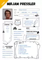 Vorschau - Arbeitsblätter - Mirjam Pressler Steckbrief - Seite 3