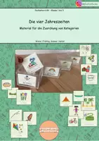 Vorschau - Aufgabenkarten - Jahreszeiten - Material zum Sortieren - Deckblatt