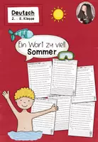 Vorschau - Arbeitsblätter - Ein Wort zu viel Sommer Klasse 2-3 | Deutschübung - Deckblatt