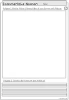 Vorschau - Arbeitsblätter - Wortarten Sommer Klasse 2-3 | Deutsch Arbeitsblätter - Seite 3