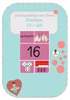 Vorschau - Poster - Zahlenaushänge 11-20 in der Gebärdensprache /DGS - Deckblatt