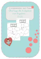 Vorschau - Arbeitsblätter - Aufgaben zu Ergebnissen überlegen - Minus - Gebärdensprache - Deckblatt