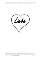 Vorschau - Arbeitsblätter - Liebe (Arbeitsblatt, Philosophie / Ethik) - Deckblatt