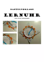 Vorschau - Mal- und Bastelvorlagen - Lernuhr - Deckblatt