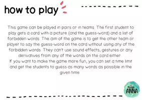 Aperçu - Jeux - Speaking game - DON'T SAY IT! - Page 2