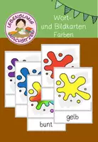 Vorschau - Bildkarten - Wort- und Bildkarten: Farben - Deckblatt