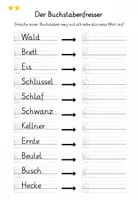 Vorschau - Arbeitsblätter - Arbeitsblätter zum Buch "Der Buchstabenfresser" von Paul Maar - Seite 2