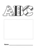 Vorschau - Arbeitsblätter - Individuelles Wörterbuch / ABC-Mappe - Deckblatt