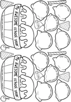 Vorschau - Arbeitsblätter - My School Year - Ice Cream Craftivity - Englischunterricht - Seite 2