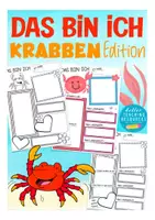 Vorschau - Arbeitsblätter - Das bin ich - Krabbenklasse Vorstellung in der Grundschule - Deckblatt