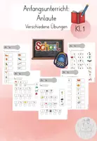 Vorschau - Arbeitsblätter - Anfangsunterricht: Anlaute (verschiedene Übungen) - Deckblatt