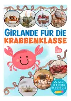 Vorschau - Poster - Wimpel / Girlande für den Schulanfang Krabbenklasse - Deckblatt