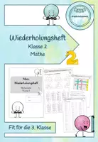 Vorschau - Arbeitsblätter - Wiederholungsheft/Übungsheft Klasse 2 Mathe (Fit für die 3.Klasse) - Deckblatt
