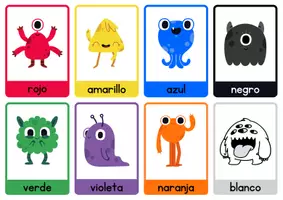 Vista previa - Juegos / Gamificación - Tarjetas didácticas de los colores en inglés y español - página 2