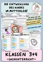 Vorschau - Unterrichtsreihen - "Die Entwicklung des Kindes im Mutterleib" I Kl. 3-4 - Deckblatt