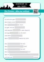 Aperçu - Autre type de ressources - Compréhension orale des paroles de chansons: die Prinzen - alles nur geklaut (allemande) - Page 3