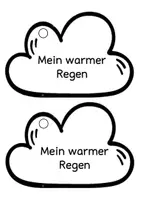 Vorschau - Mal- und Bastelvorlagen - Warmer Regen Klammerheft - Seite 1