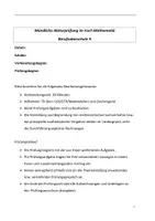 Vorschau - Arbeitsblätter - Mündliche Prüfung Abitur - Analytische Geometrie - Stochastik - Deckblatt