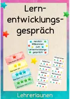 Vorschau - Poster - LEG Lernentwicklungsgespräch Sparpaket Lerngespräch Reflexion Eltern-Kind-Gespräch - Seite 1