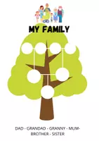 Vista previa - Hojas de trabajo - MY FAMILY TREE - página 1