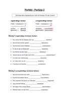 Vorschau - Arbeitsblätter - DAF/DAZ Grammatik: Perfekt Partizip 2, nicht-trennbare Verben, schwache Verben, unregelmäßige starke Verben, A1, A2, B1 DAF, DAZ, Vergangenheit, Antworten, Vergangenheit, Lückenübung, Deutsch - Seite 1