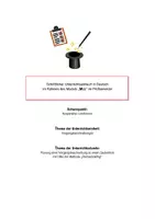 Vorschau - Stundenentwürfe - Planung einer Vorgangsbeschreibung zu einem Zaubertrick mit Partnerbriefing - Deckblatt